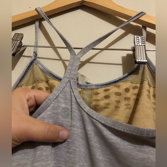 ♦️ Lululemon | Power Y Silver Tank Top - Picture 2 of 4